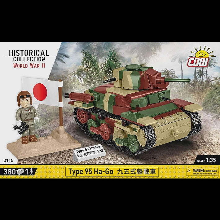 Cobi Historical Collection WWII: 2576 Type 95 Ha-Go 1/35 380 PCS