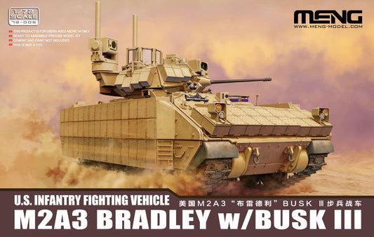 U.S. Infantry Fighting Vehicle M2A3 Bradley w/BUSK III 1/72 #72-005 by Meng