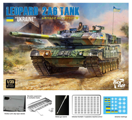 Leopard 2A6 Tank "UKRAINE" 1/35 #BT-031 by Border