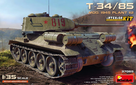 T-34/85 Mod. 1945. Plant 112 Interior Kit 1/35 #37065 by MiniArt
