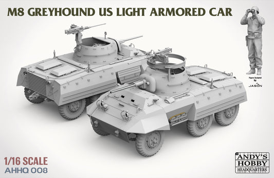 M8 Greyhound US Light Armored Car 1/16 #AHHQ008 by Andy's HHQ x Takom