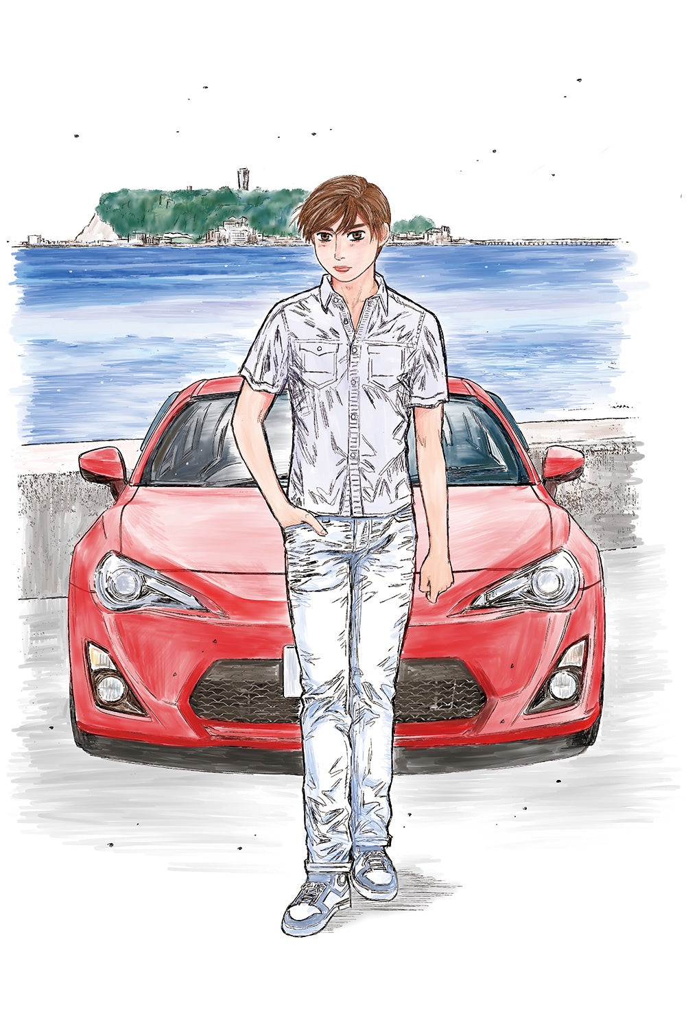 Katagiri Kanata Zn6 Toyota86 Comics Vol.1 Odawara Pikes Peak Ver. MF GHOST #1 1/24 #06782 by Aoshima