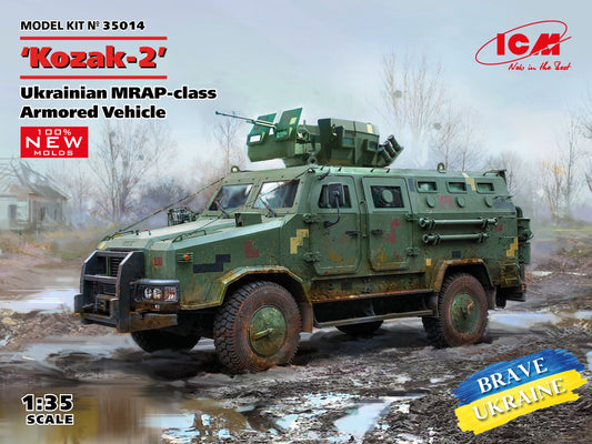 Kozak-2' Ukrainian MRAP-class Armored Vehicle (100% new molds) 1/35 #35014 by ICM