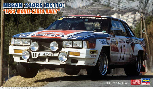 Nissan 240RR (BS110) "1983 Monte-Carlo Rally" 1/24 #20727 by Hasegawa