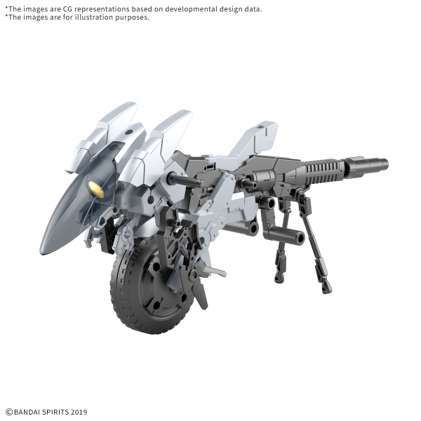 30MM 1/144 Extended Armament Vehicle (Metal Cannon Bike Ver.) #5068352 by Bandai