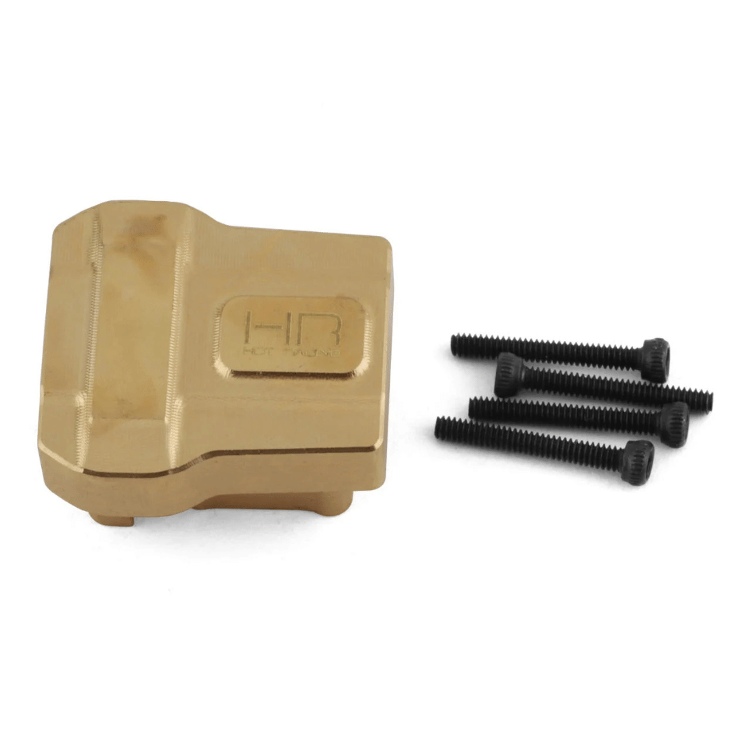 Hot Racing Brass Differential Cover for Traxxas TRX-4M (Gold) (20g) - HRATRXM12CH