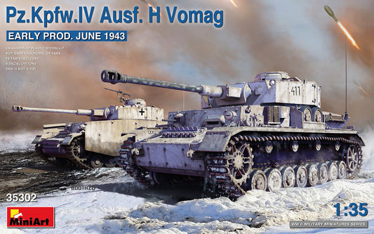 Pz.Kpfw.IV Ausf. H Vomag. Early Production June 1943 1/35 #35302 by MiniArt