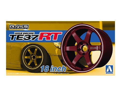 Volk Racing Te37Rt 18Inch 1/24 Car Accessory Model Kit #05302 by Aoshima