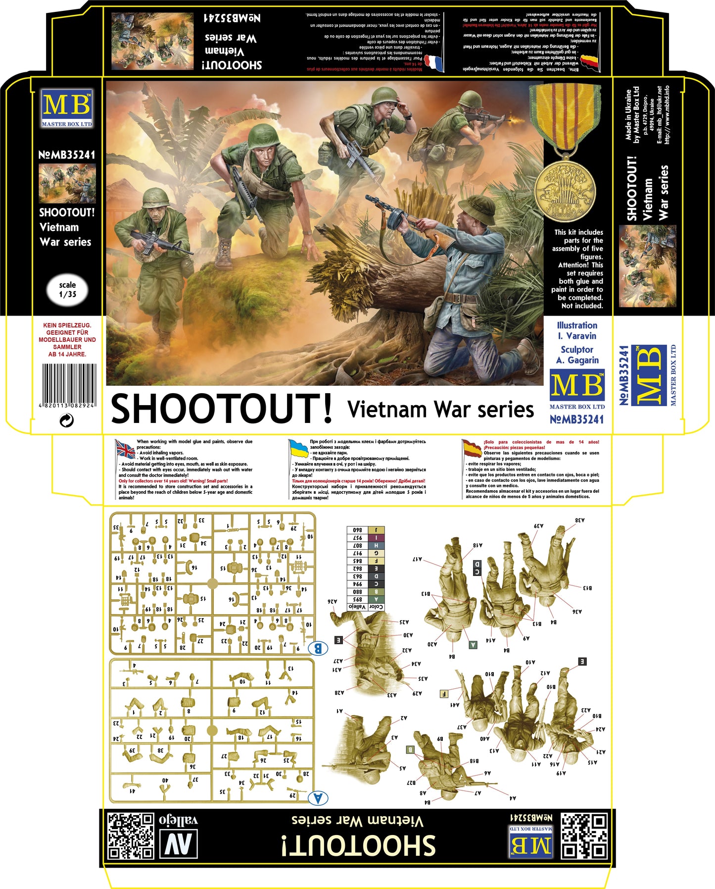 SHOOTOUT! Vietnam War series 1/35 #35241 by Master Box