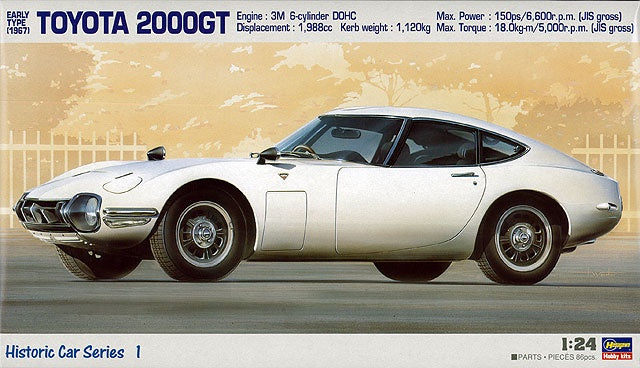 Toyota 2000GT Early Type (1967) 1/24 #21101 by Hasegawa