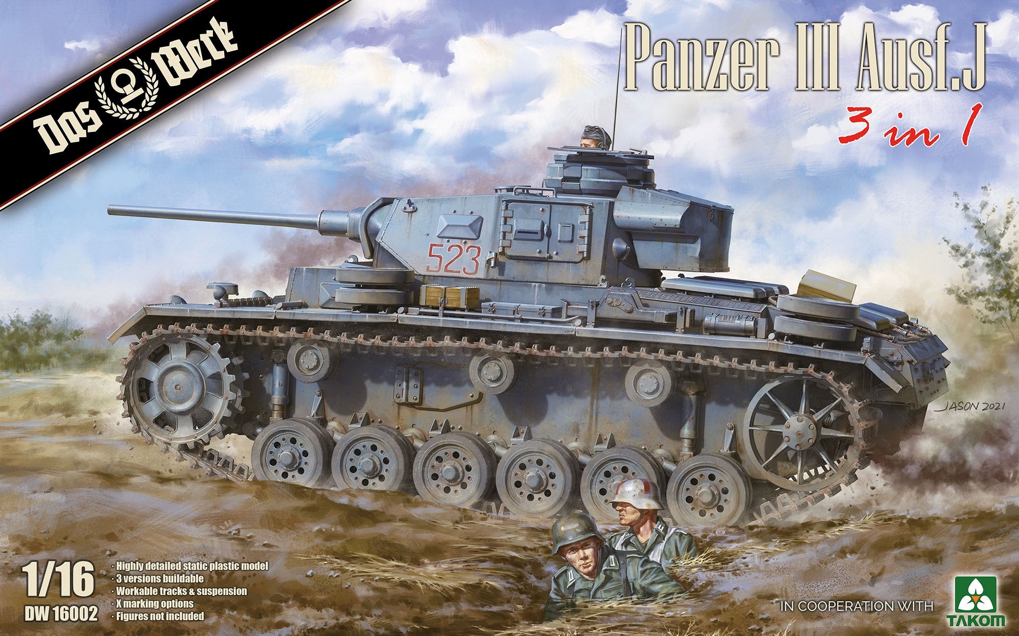 Panzer III Ausf. J 3in1 1/16 #DW16002 by Daw Werk