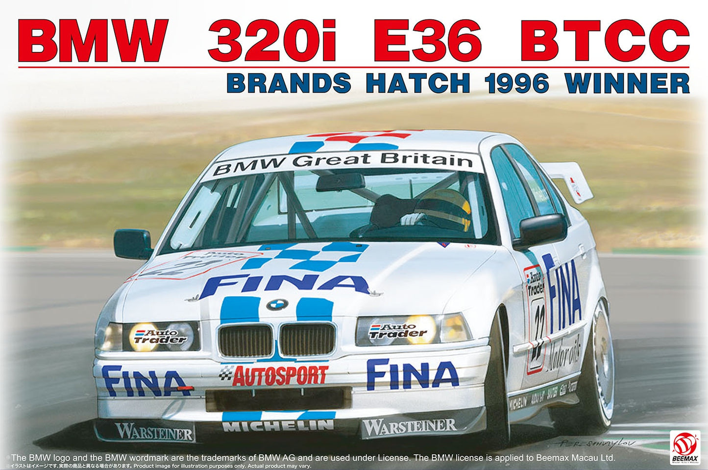 BMW 320i E36 BTCC Brands Hatch 1996 Winner 1/24 #BX24045 by Platz