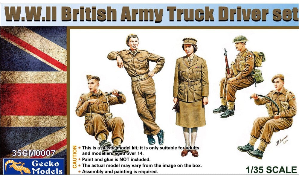 WWII British Army Truck Driver Set 1/35 #35GM0007 by Gecko