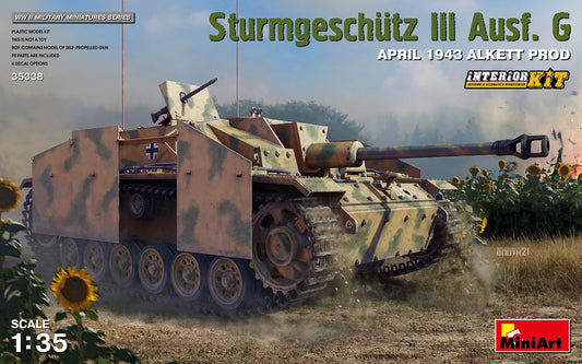 Sturmgeschutz III Ausf. G April 1943 Alkett Prod. Interior Kit 1/35 #35338 by MiniArt