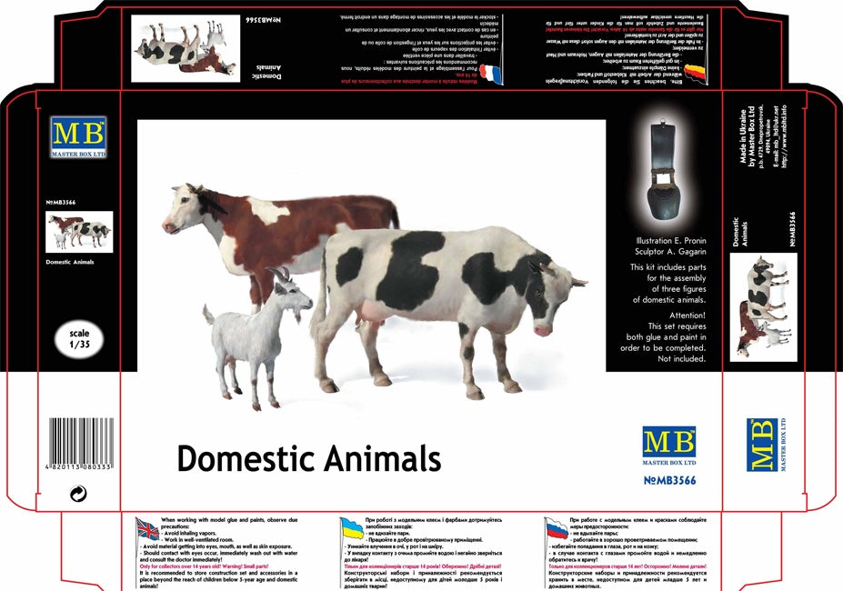 Domestic Animals 1/35 # 3566 by Master Box