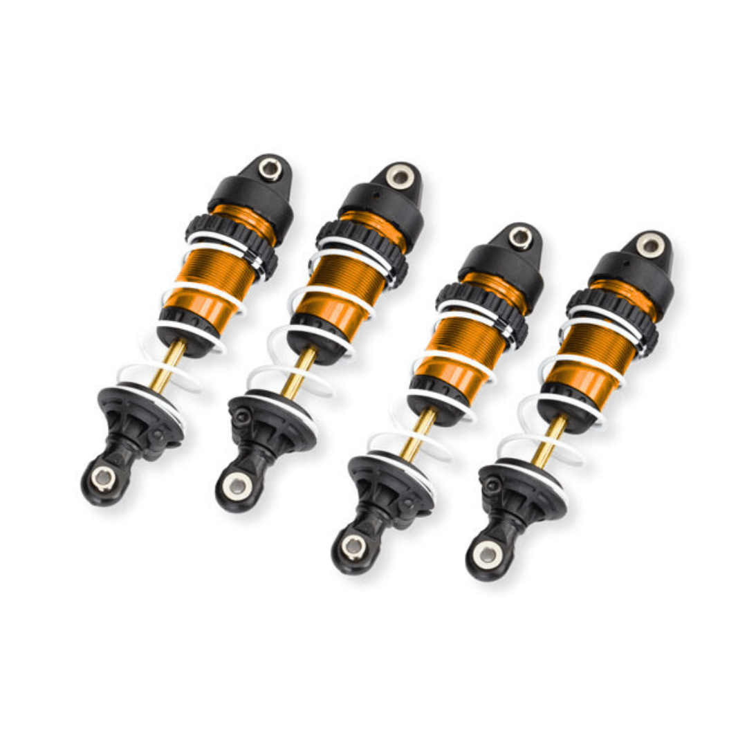 Traxxas Shocks, GTR Long PTFE-Coated Bodies With Tin Shafts (Assembled With Springs) (4) - Assorted Colours TRA10765