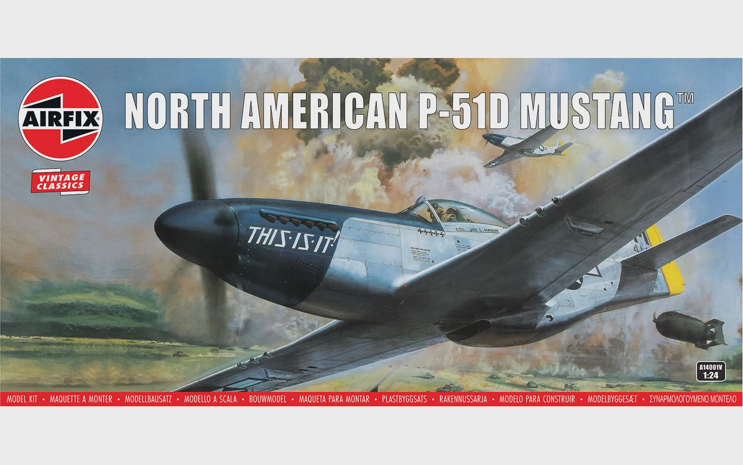 North American P-51D Mustang 1/24 #14001V by Airfix
