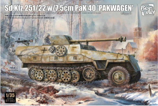 Sd.Kfz.251/22Pak 40 Type D Late 1/35 #BT-043 by Border Models
