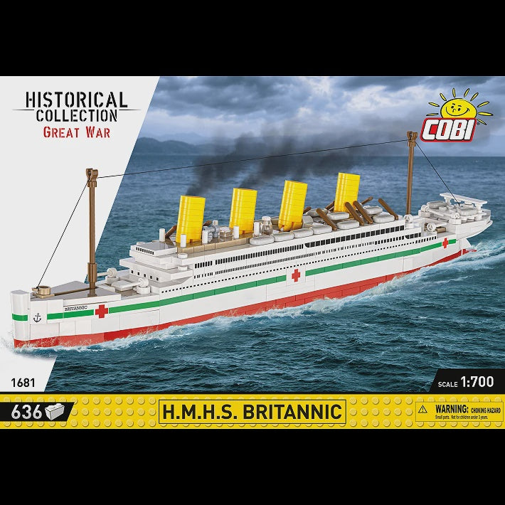 Cobi Historical Collection: 1681 H.M.H.S. Britannic 1/700 636 PCS
