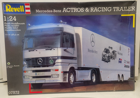 (Pre Owned) Mercedes Benz Actros & Racing trailer1/24 07572