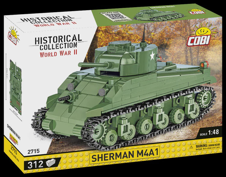 Cobi Historical Collection WWII: 2715 Sherman M4A1 1/48 312PCS
