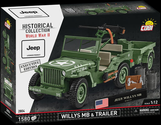 Cobi Historical Collection WWII: Willys MB Executive Edition 1510 PCS