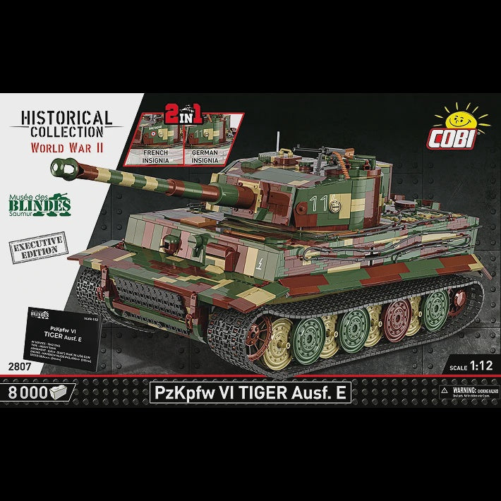 Cobi Historical Collection WWII: 2807 Panzerkampfwagen VI Tiger Ausf. E - Executive Edition 1/12 8000 PCS