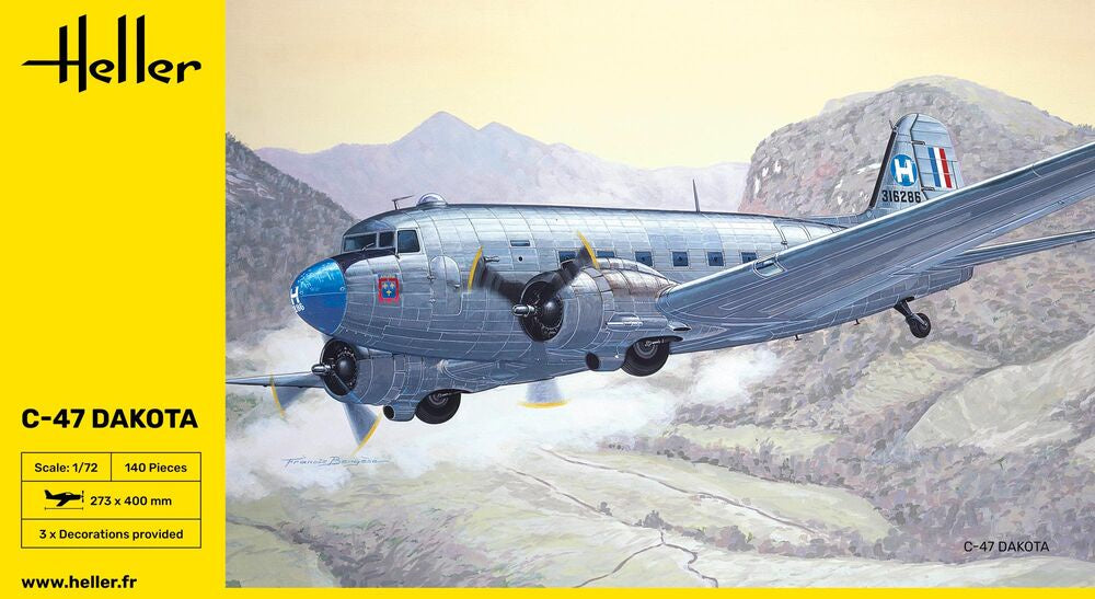 C-47 Dakota 1/72 #30372 by Heller