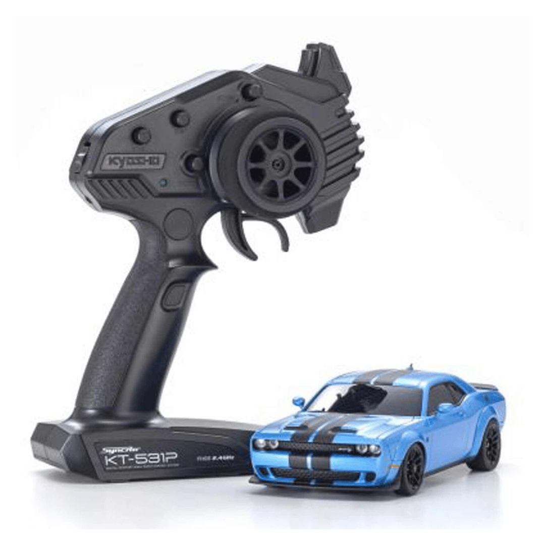 Kyosho MA-020 AWD 1/28 Mini-Z ReadySet w/Dodge Challenger SRT Hellcat w/KT-531P 2.4GHz Radio - Assorted Colours
