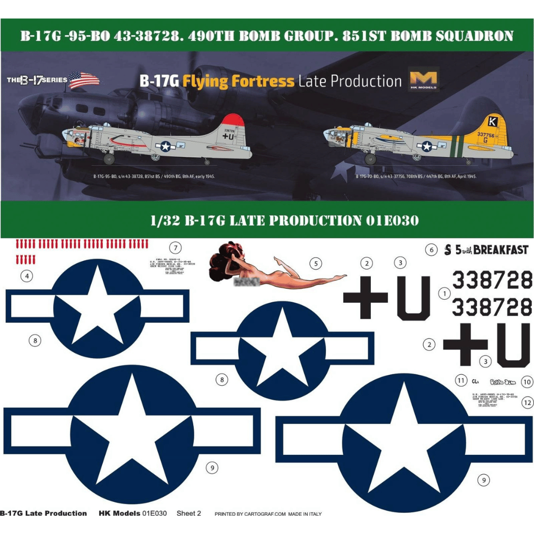 B-17G Flying Fortress Late Ver 1/32 by HK Models