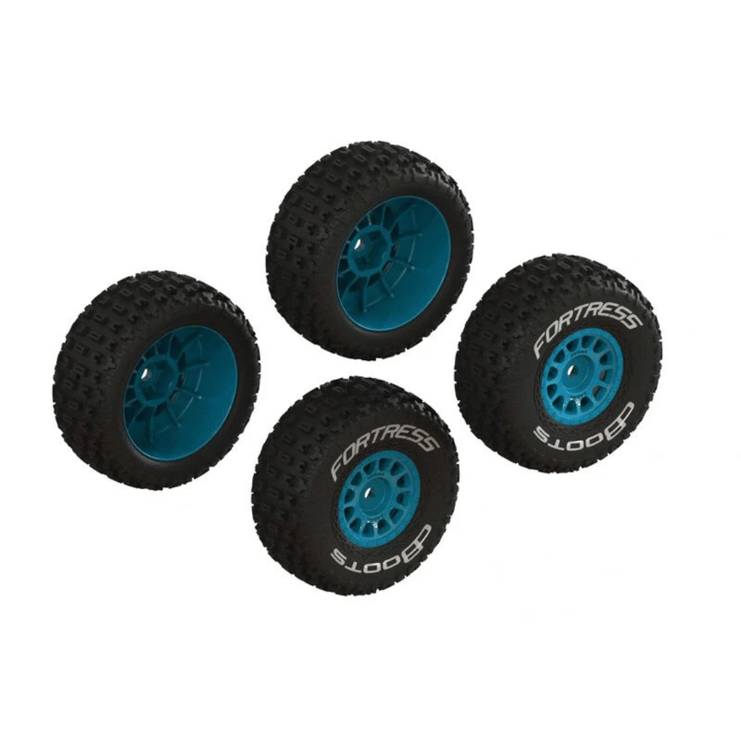 Arrma dBoots 'FORTRESS' Tire Set Glued (2 Pairs) - Assorted Colours