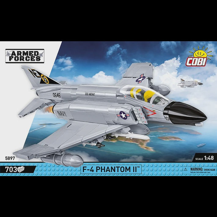 Cobi Armed Forces: 5897 F-4 Phantom II - USS Midway 1/48 703 PCS