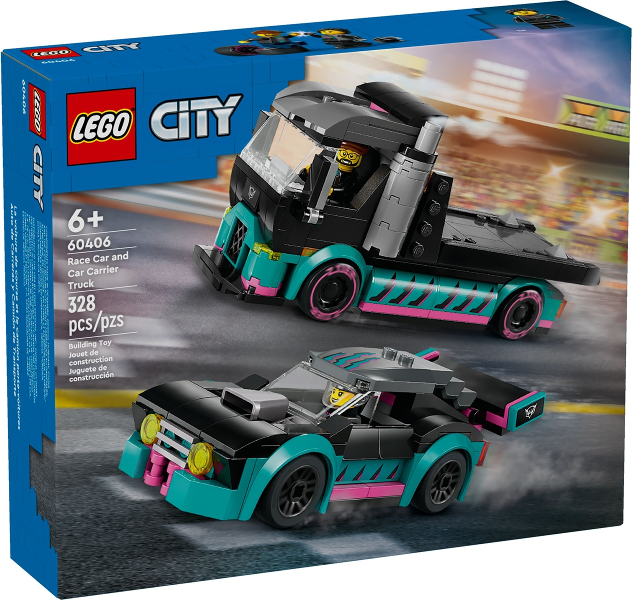 Lego City: Race Car and Car Carrier Truck 60406