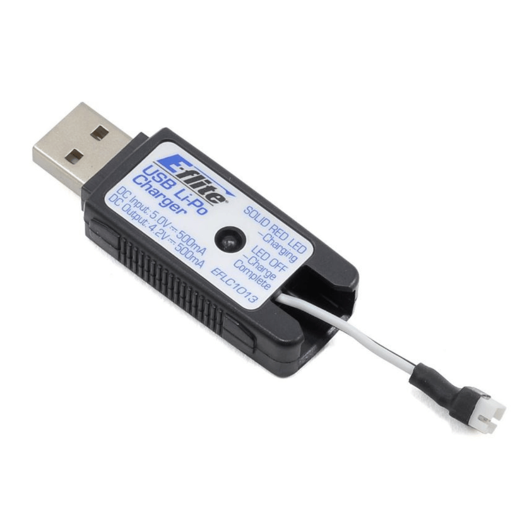 E-Flite 1S USB Li-Po Charger 500mAh High Current UMX - EFLC1013