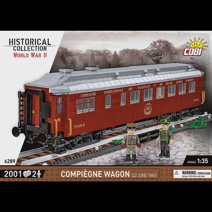 Cobi Historical Collection WWII: 6289 Compiègne Wagon (22 June 1940) 1/35 2001 PCS