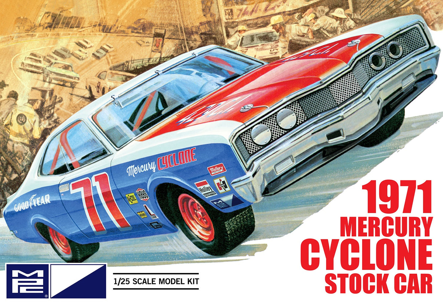 1971 Mercury Cyclone Stock Car 1/25 #1023 by MPC