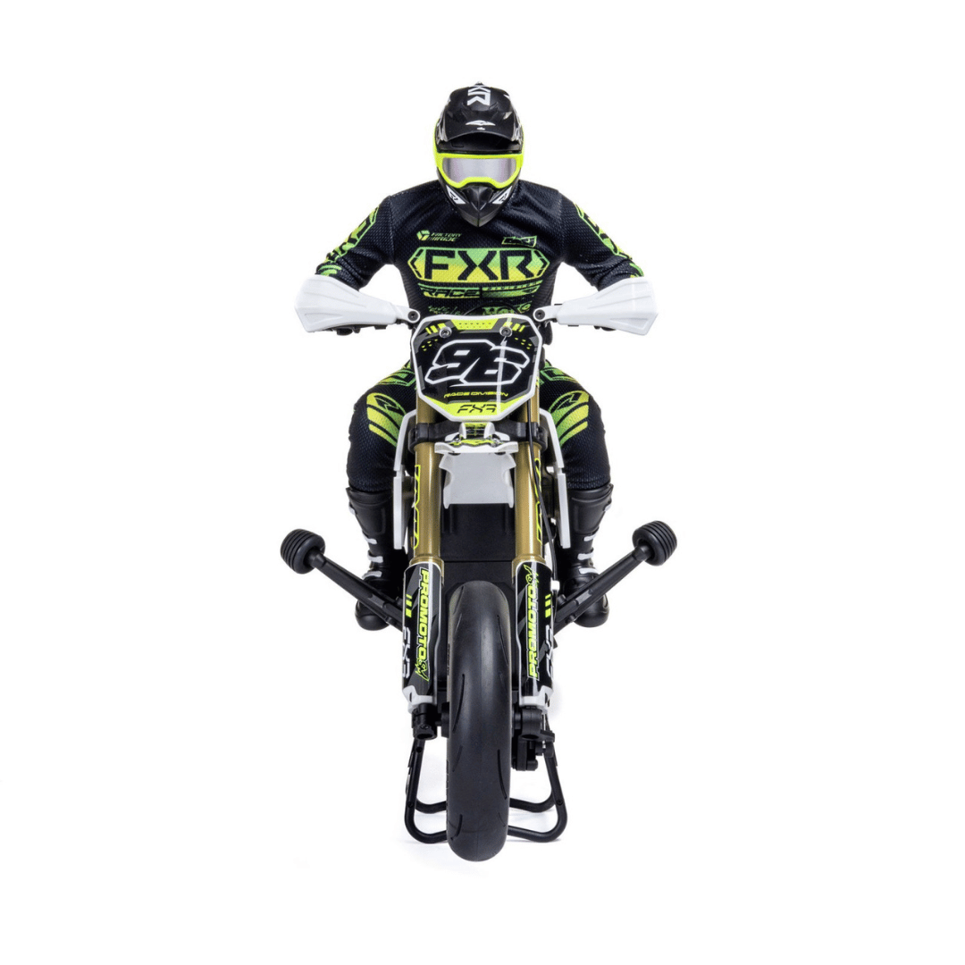 Losi Promoto-SM FXR Supermoto RTR 1/4 Brushless Motorcycle (White/FRX) w/2.4GHz Radio - LOS-2272