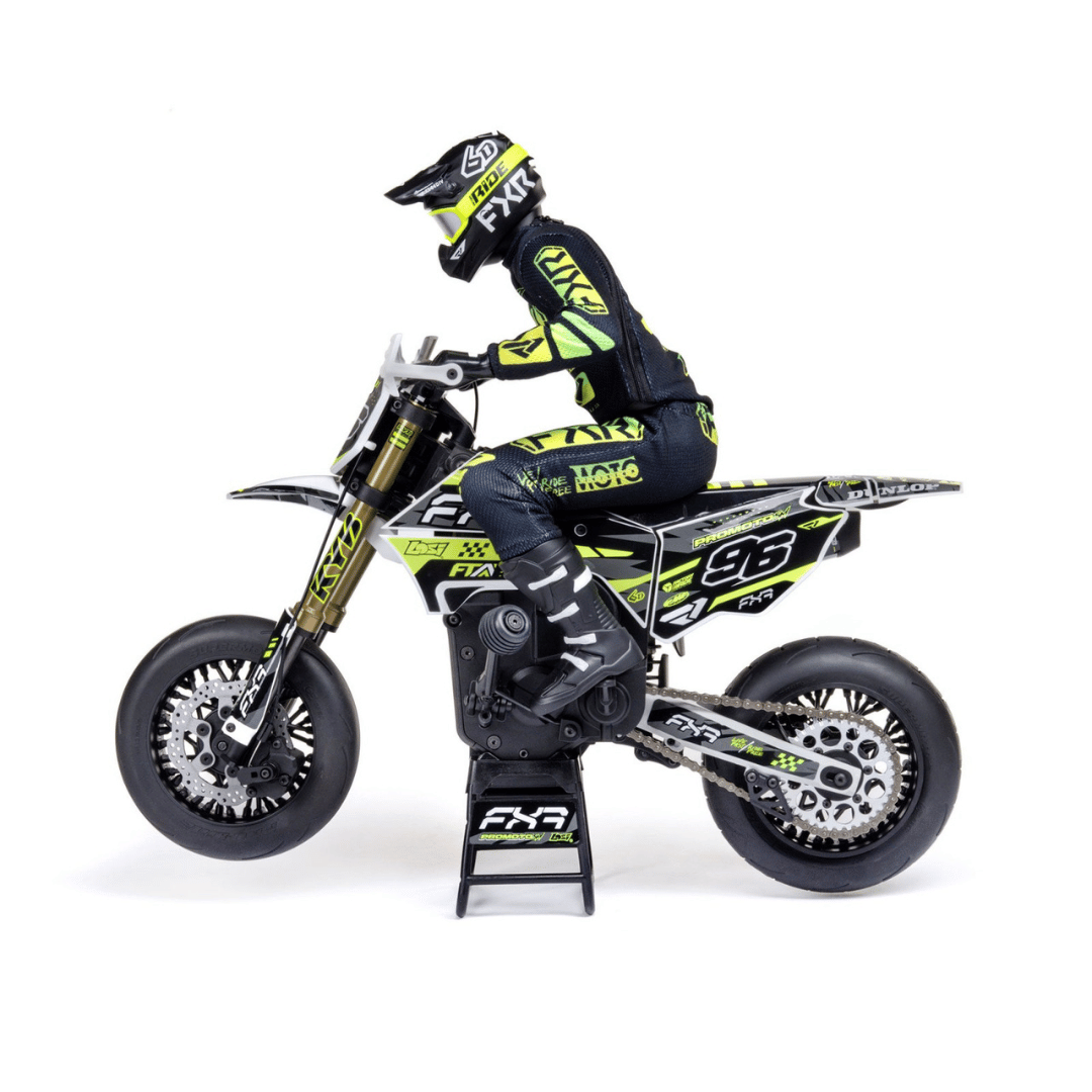 Losi Promoto-SM FXR Supermoto RTR 1/4 Brushless Motorcycle (White/FRX) w/2.4GHz Radio - LOS-2272