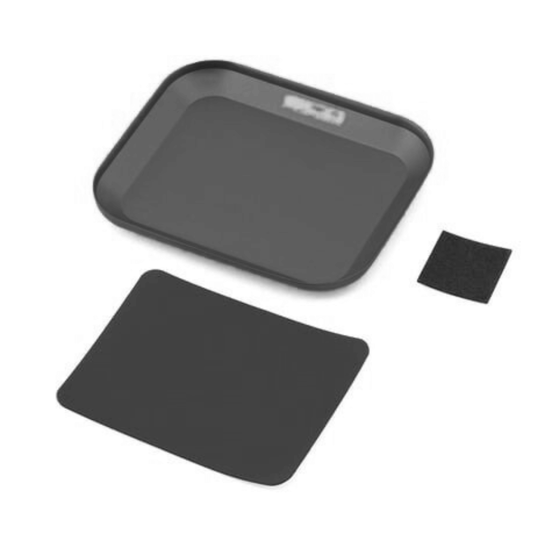 EcoPower Small Aluminum Magnetic Parts Tray/Screw Catcher(108X89X10mm) (4.25x3.5x0.39in) - Assorted Colours