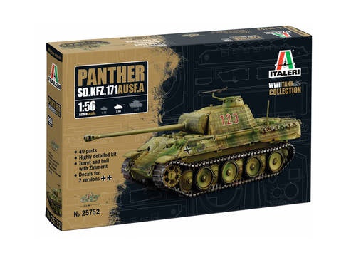 Sd.Kfz.171 Panther Ausf A 1/56 #25752 by Italeri