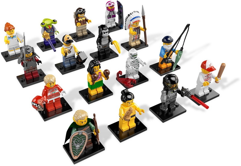 Lego Collectible Minifigures: Series 3 8803 - COMPLETE SET OF 16 Sealed