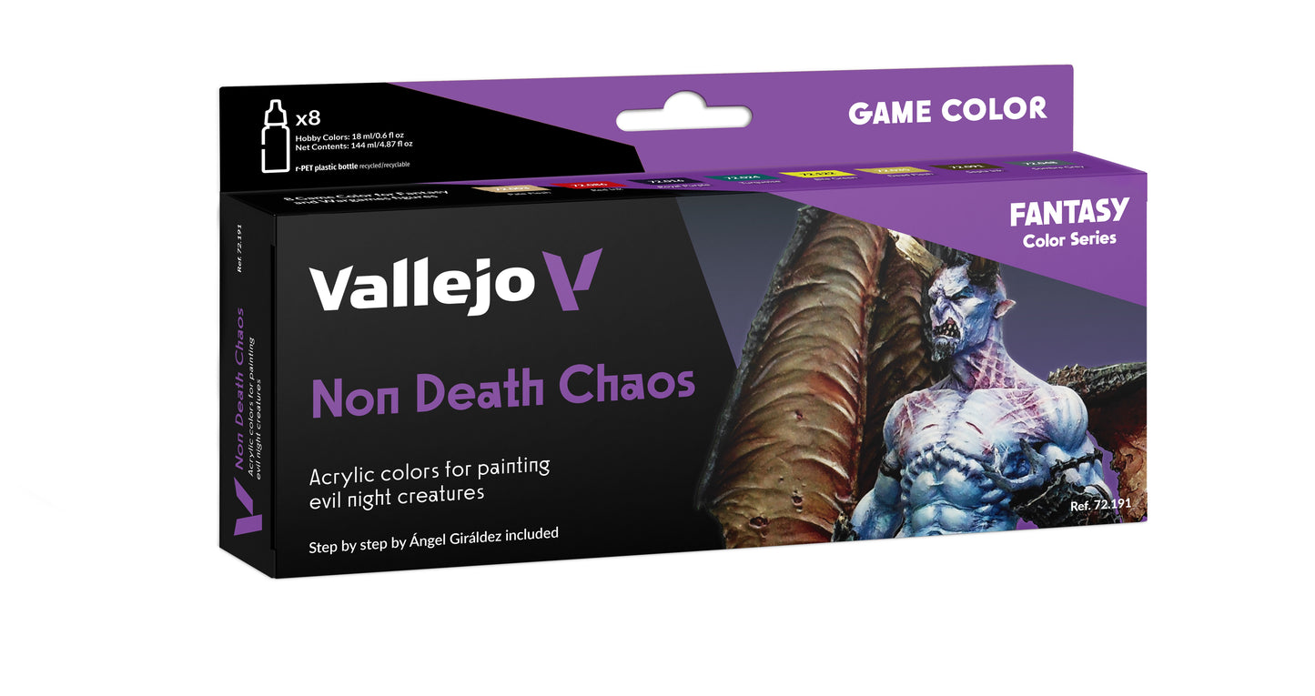 Vallejo Non Dead Chaos Game Colour 8 Colour Paint Set
