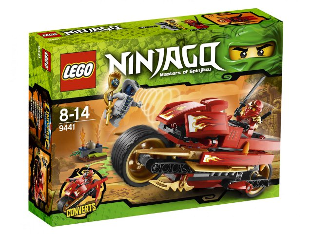 Lego Ninjago: Kai's Blade Cycle 9441 (small spot of damage from removed price tag on bottom)