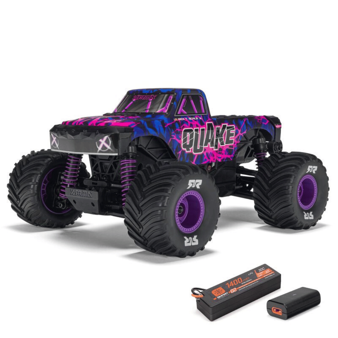 Arrma Quake Grom 4x4 1/16 RTR Brushed Monster Truck w/SLT2 2.4GHz Radio, Battery & Charger - Assorted Colours ARA2137