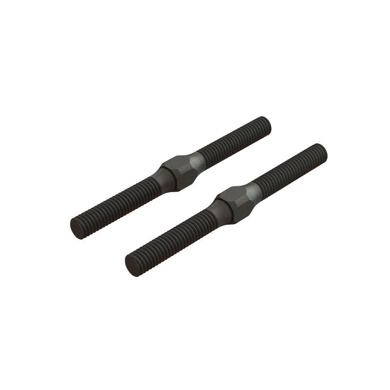 ARA330542 Steel Turnbuckle M4x48mm Black (2) AR330542