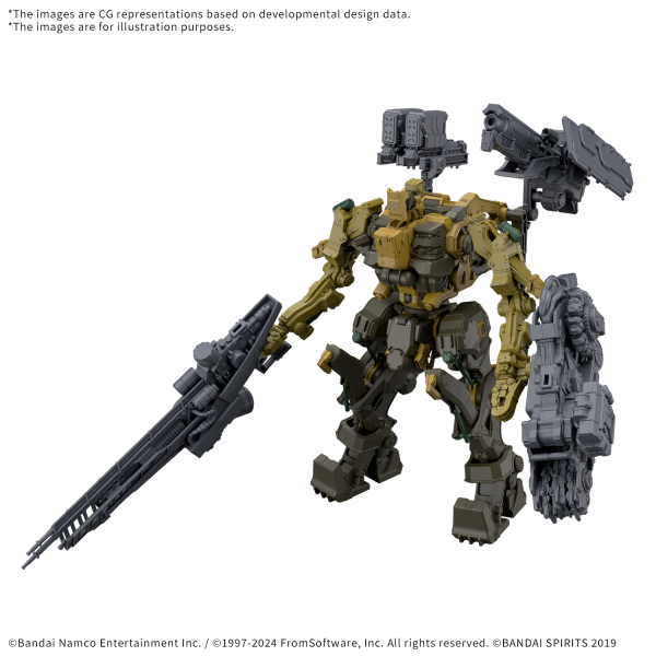 30MM Armored Core VI Fires Of Rubicon Rad CC-3000 Wrecker Milk Tooth #5068575 by Bandai