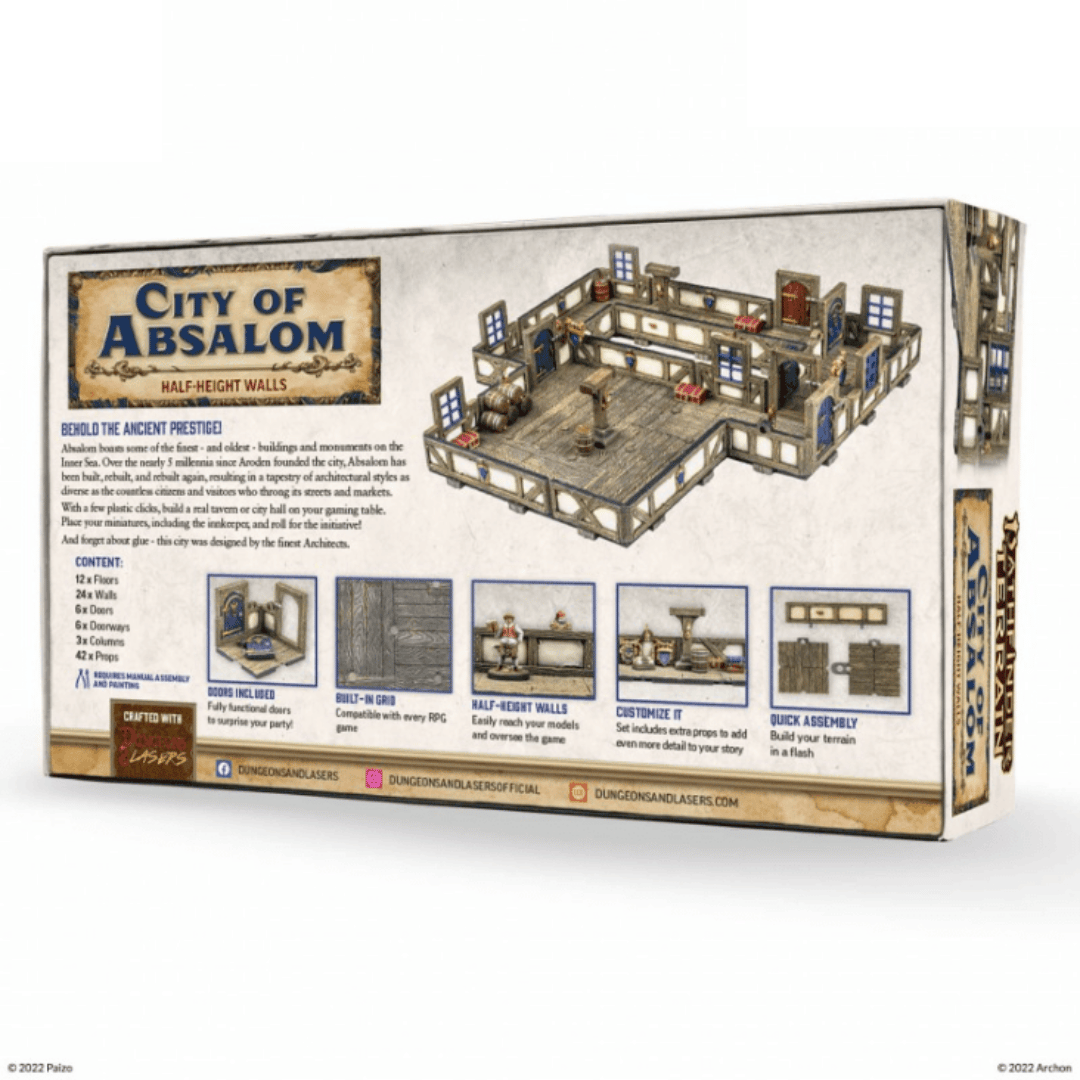 Archon Studio Dungeons and Lasers: Pathfinder Terrain: City of Absalom