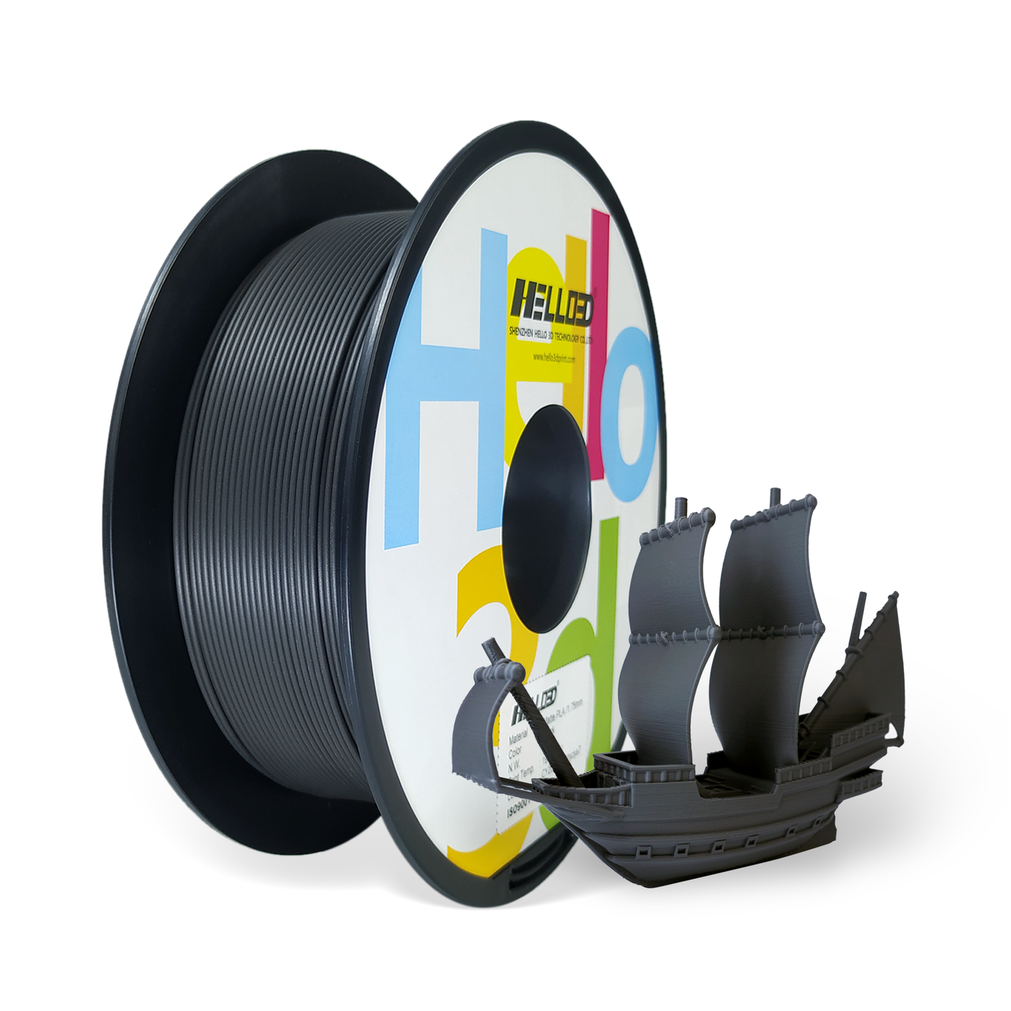 Hello3D Matte Black PLA 1kg