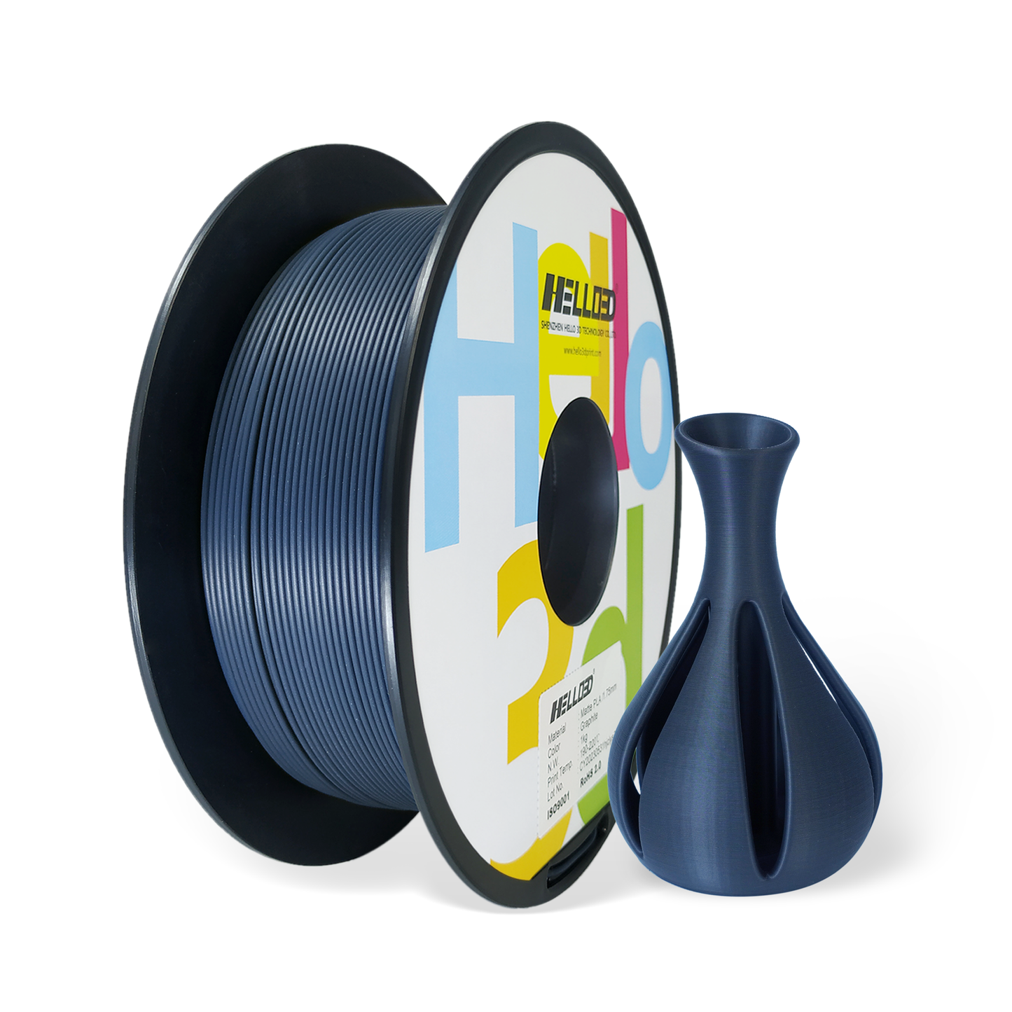 Hello3D Matte Graphite PLA 1kg