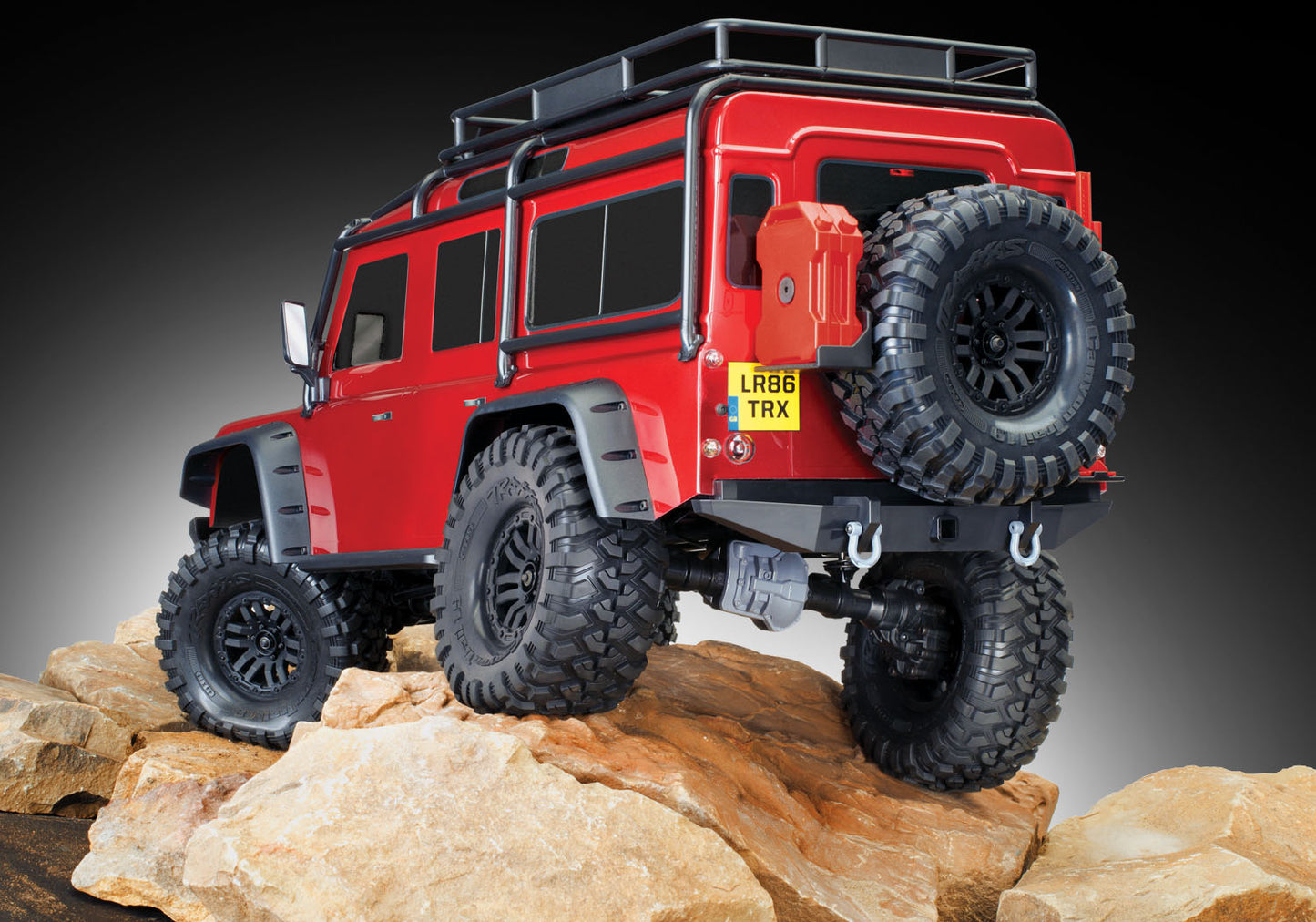 Traxxas 1/10 4WD Crawler RTR TRX-4 Land Rover Defender - Red TRA82056-4RED